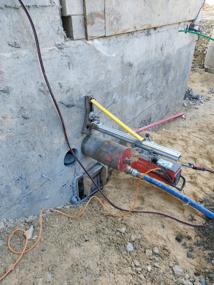 Kernbohrung im praktischen Einsatz – Beispielfoto aus einem unserer Projekte