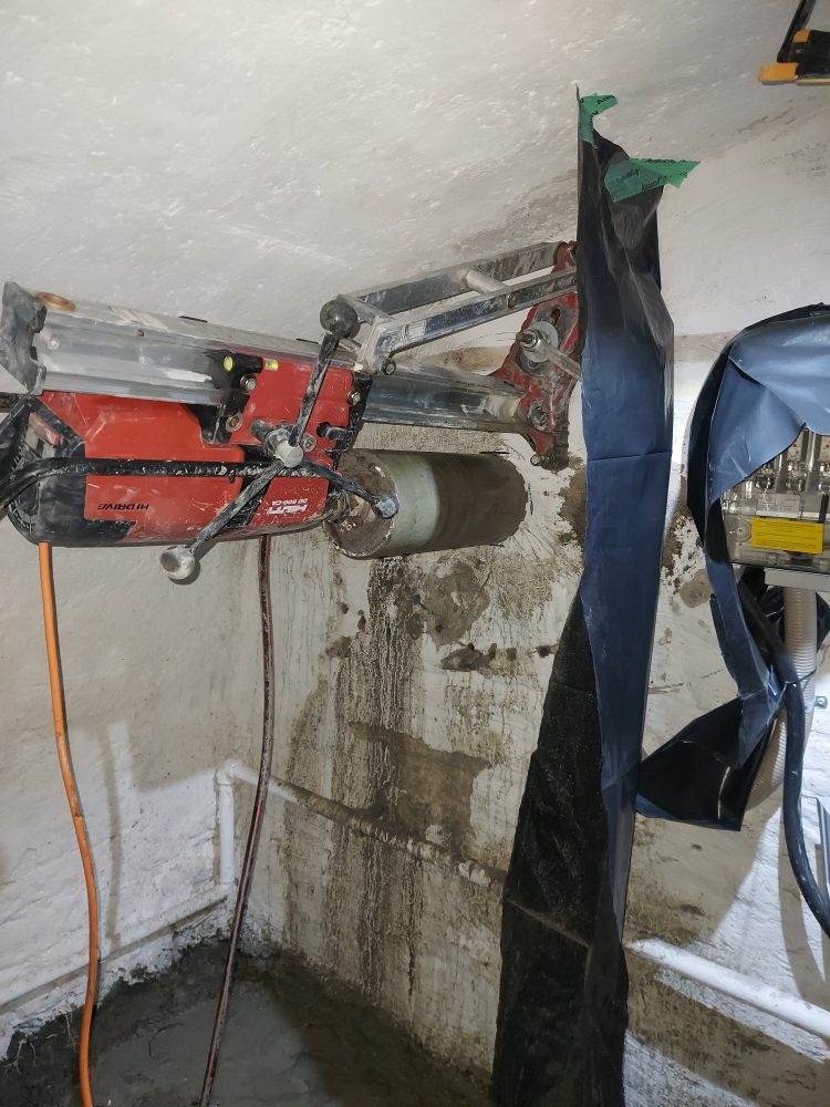 Kernbohrung im praktischen Einsatz – Beispielfoto aus einem unserer Projekte
