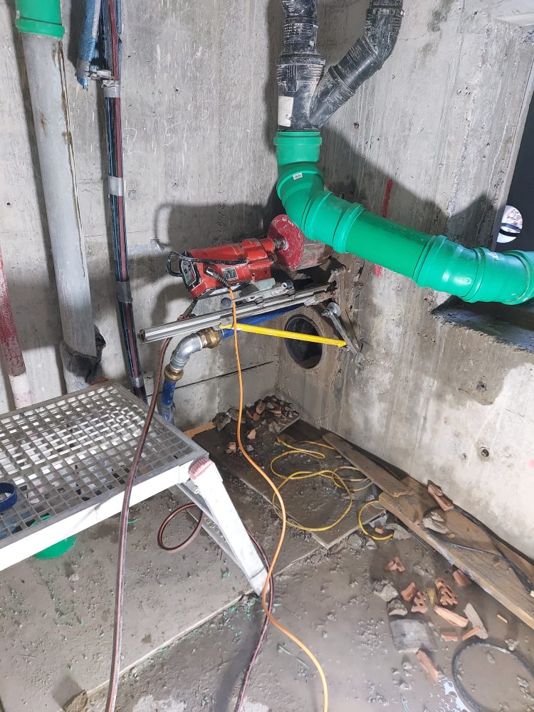 Kernbohrung im praktischen Einsatz – Beispielfoto aus einem unserer Projekte