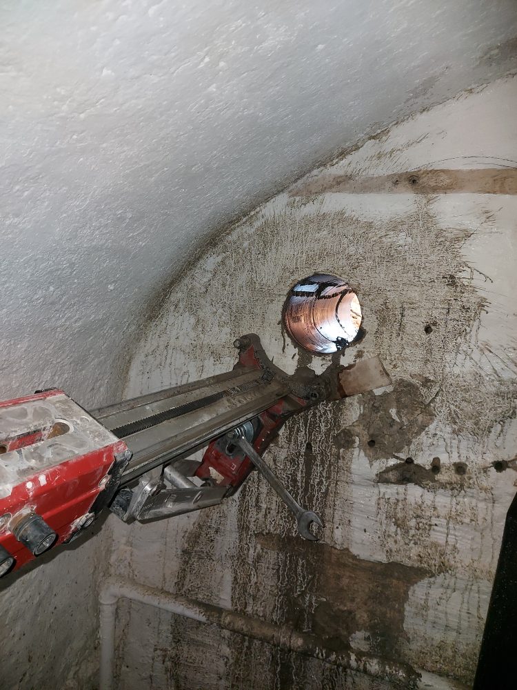 Kernbohrung im praktischen Einsatz – Beispielfoto aus einem unserer Projekte