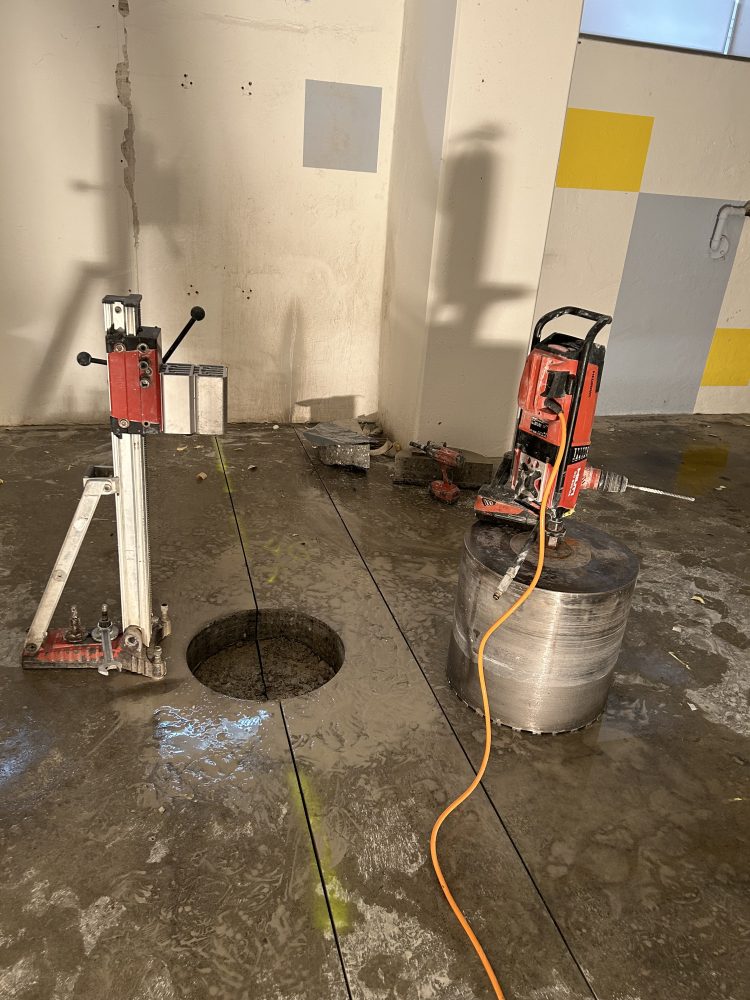 Kernbohrung im praktischen Einsatz – Beispielfoto aus einem unserer Projekte