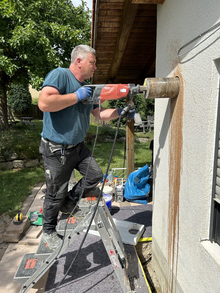 Kernbohrung im praktischen Einsatz – Beispielfoto aus einem unserer Projekte