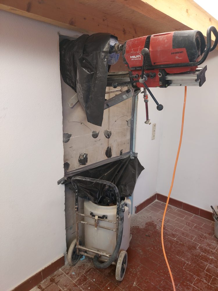 Kernbohrung im praktischen Einsatz – Beispielfoto aus einem unserer Projekte
