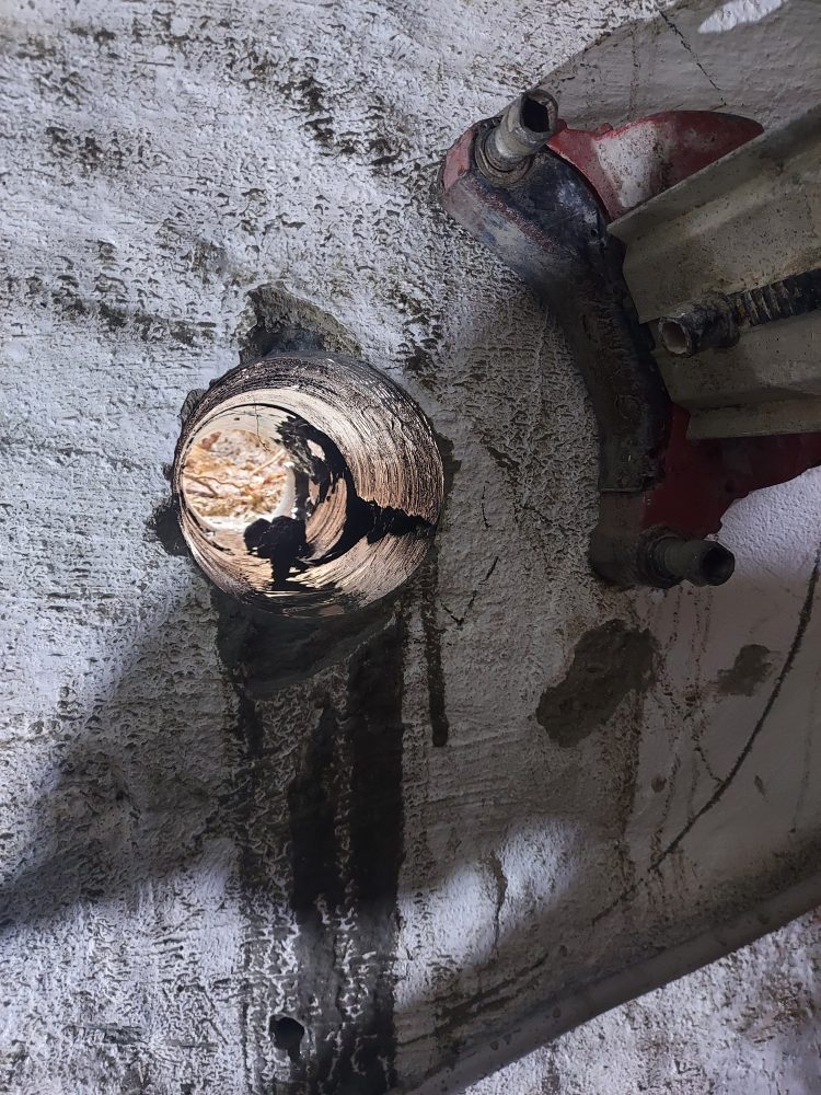 Kernbohrung im praktischen Einsatz – Beispielfoto aus einem unserer Projekte