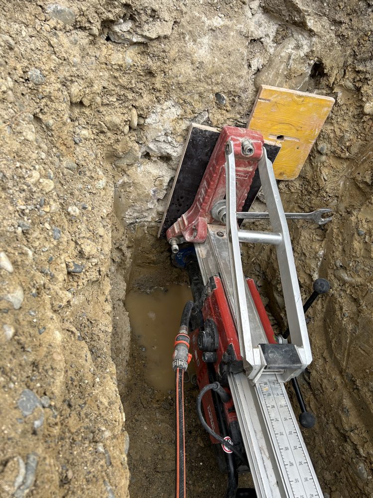 Kernbohrung im praktischen Einsatz – Beispielfoto aus einem unserer Projekte