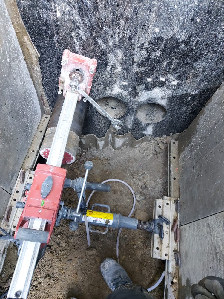 Kernbohrung im praktischen Einsatz – Beispielfoto aus einem unserer Projekte